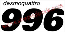 Ducati 996 Desmoquattro decal left style B